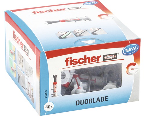 Fischer Duoblade pluggen, 40 stuks, in verpakking