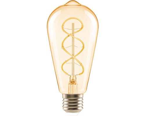 FLAIR LED lamp E27/4W ST64 spiraal warmwit amber