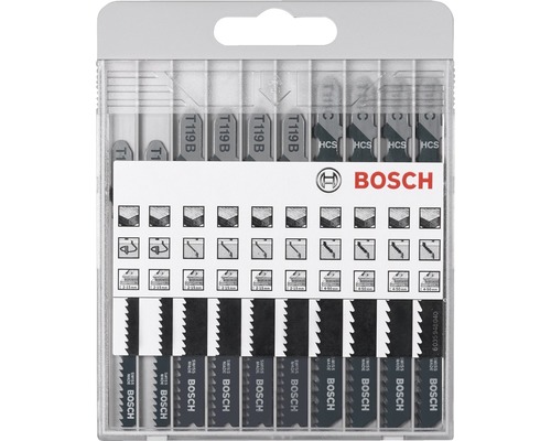 Bosch decoupeerzaagbladen set in transparante verpakking