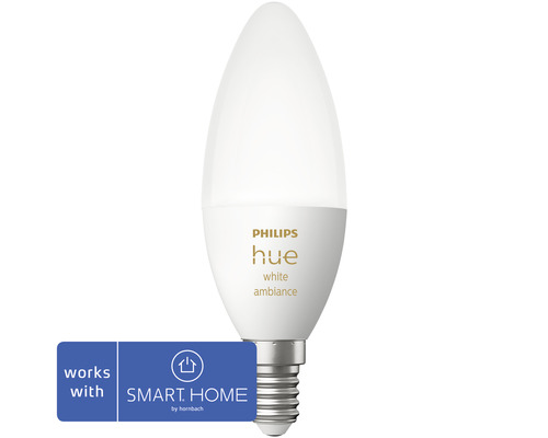 Philips Hue lamp in kaarsvorm voor slimme verlichting
