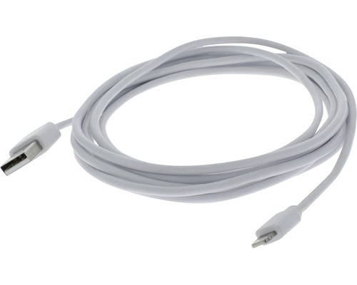 BLEIL Laadkabel iPhone 8-pins - USB-A wit, 250 cm