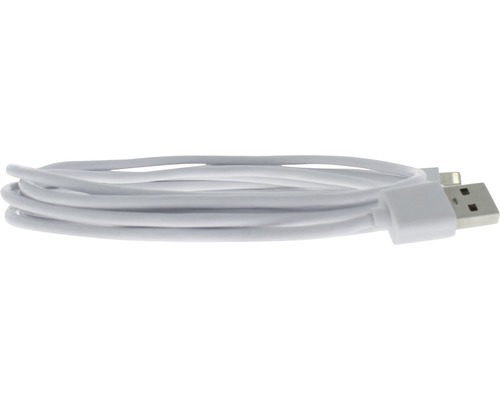 Witte USB-kabel met Lightning-connector