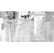 Abstract schilderij met stadsgezichten voor wanddecoratie