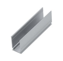 Aluminium profiel voor het opnemen van glas of andere platen