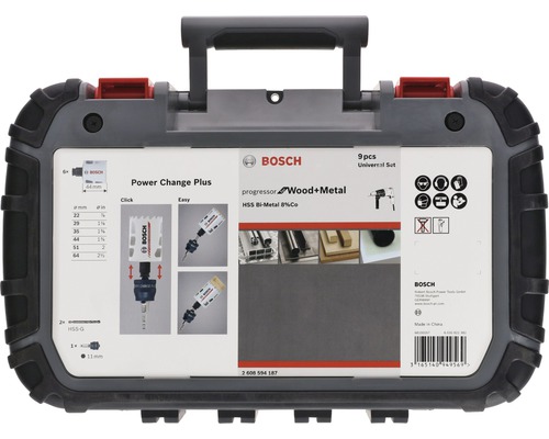 Bosch Power Change Plus universele set met negen delen voor hout en metaal