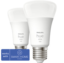 PHILIPS Hue White LED-lamp E27/9,5W A60 warmwit, 2 stuks kopen!