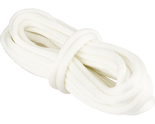 MAMUTEC Touw Paraloc polyester Ø 10 mm wit, 10 m Witte polypropyleen touw in bundel