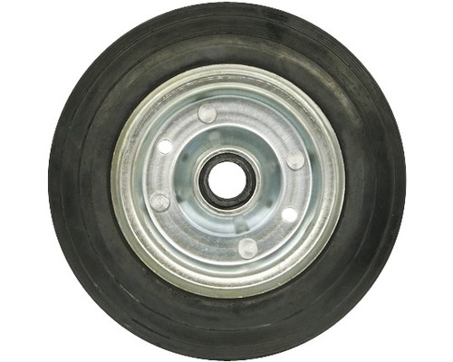 Reservewiel voor steunwiel massief rubber 48 mm buisdiameter voor aanhanger Wiel met rubberen band en metalen velg