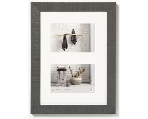 WALTHER DESIGN Collagelijst Home grijs voor 2 foto's 13x18 cm
