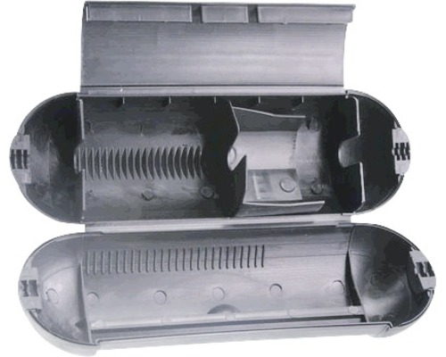 Geopende lokaasdoos voor knaagdierbestrijding