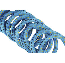 Blauw touw met gele en zwarte accenten