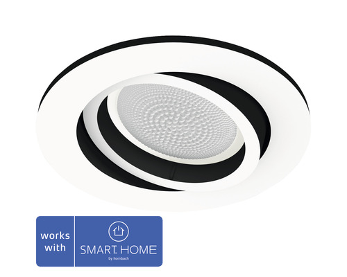 PHILIPS Hue White Ambiance LED inbouwspot Milliskin Ø 90 mm wit PHILIPS Hue White Ambiance LED inbouwspot Milliskin Ø 90 mm wit
