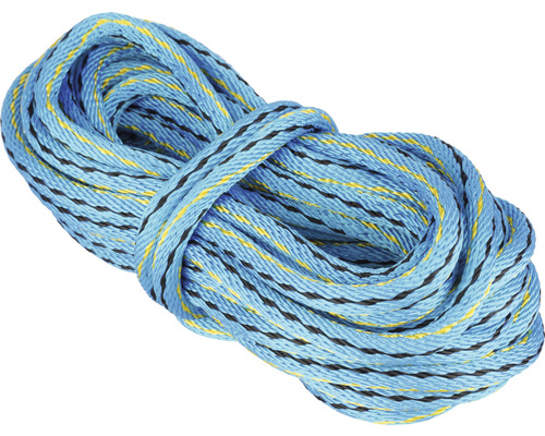 MAMUTEC Touw Paraloc Ø 10 mm blauw/geel/zwart, 10 meter Opgedrolde kabel