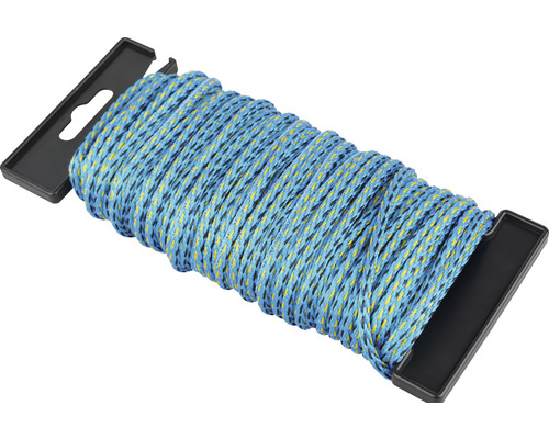 MAMUTEC Touw Paraloc Ø 4 mm blauw/geel/zwart, 20 meter Opgerolde metselkoord