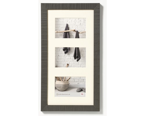 WALTHER DESIGN Collagelijst Home grijs voor 3 foto's 10x15 cm