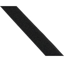 MAMUTEC Klittenband lusband zwart 20 mm zelfklevend, meterwaren-thumb-0