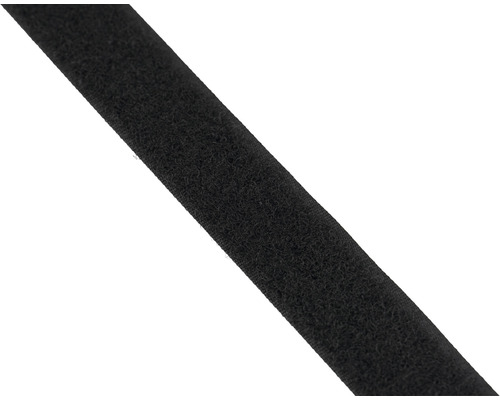 MAMUTEC Klittenband lusband zwart 20 mm zelfklevend, meterwaren-0