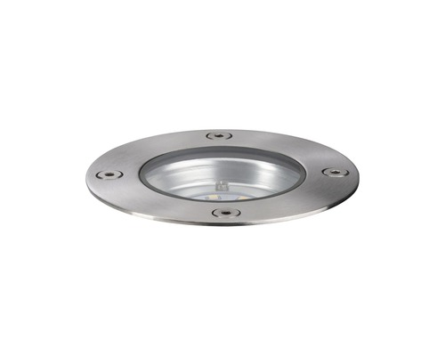 PAULMANN Plug & Shine grondinbouwspot rond IP65 24V zilver