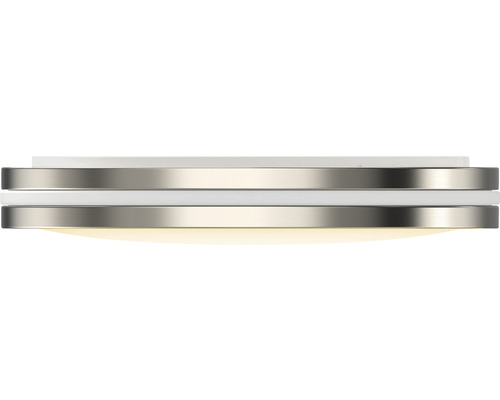 Wit plafondlamp met metalen rand