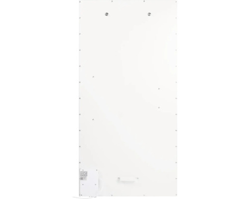 Achteraanzicht van een verwarmingspaneel