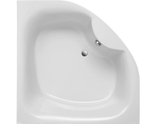 Hoekbadkuip van bovenaf