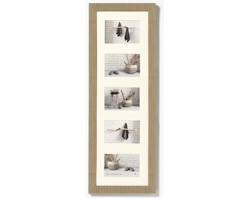 WALTHER DESIGN Collagelijst Home beige voor 5 foto's 10x15 cm