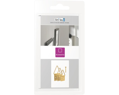 Arti Teq accessoirepakket met hangers en spijkers in verpakking