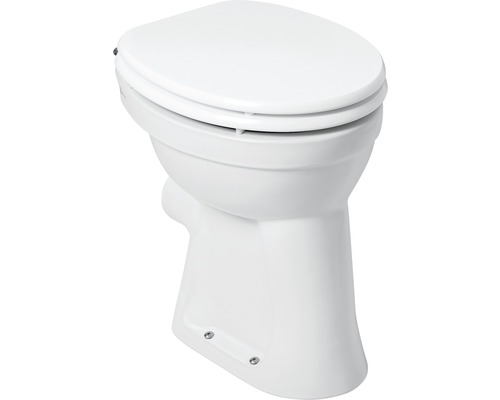 Staand toilet van keramiek met toiletzitting