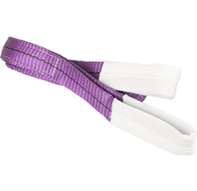 Paarse hijsband met witte lussen