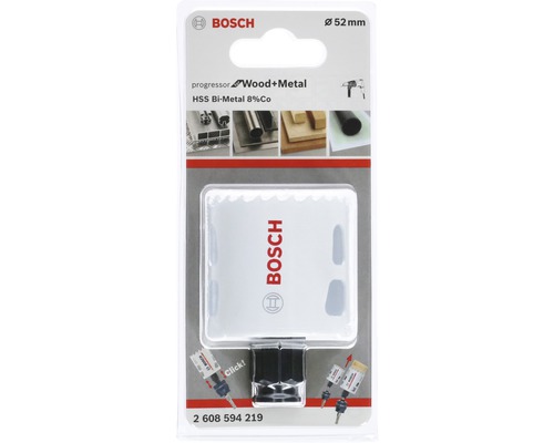 Bosch gatenzaag met een diameter van 52 millimeter