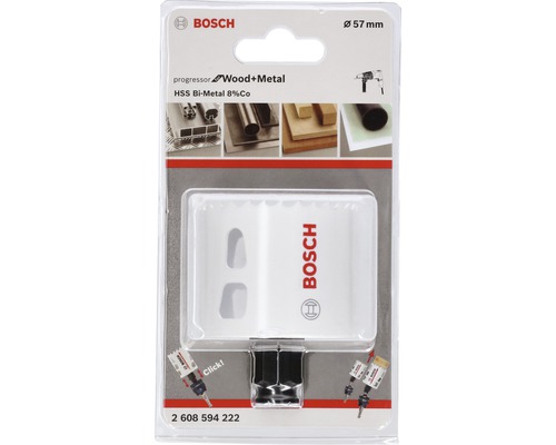 Bosch Progressor gatenzaag voor hout en metaal, 57 millimeter diameter
