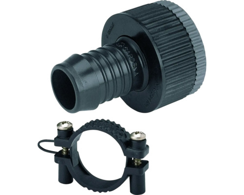 Tuinslangaansluitstuk met slangklem