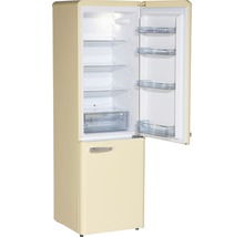 Retro koel-vriescombinatie met open deur