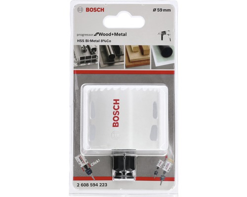 Bosch gatenzaag met een diameter van 59 millimeter in verpakking