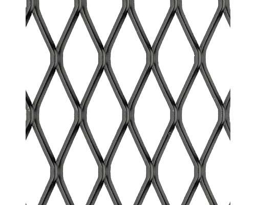KAISERTHAL Metaalplaat 1000x600x1 mm aluminium zwart Metalen raster met ruitpatroon