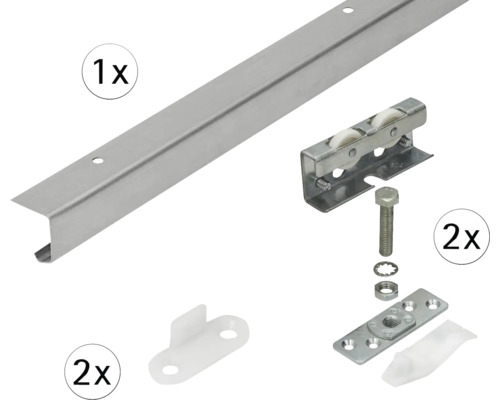 HETTICH TopLine 3plus - Complete set voor 1 deur (bovenliggend, tot 40 kg)