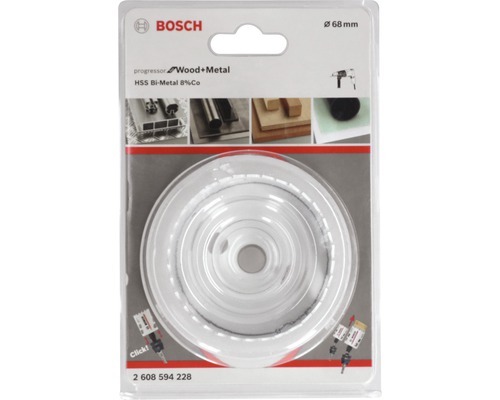 Bosch gatenzaag met een diameter van 68 millimeter voor hout en metaal