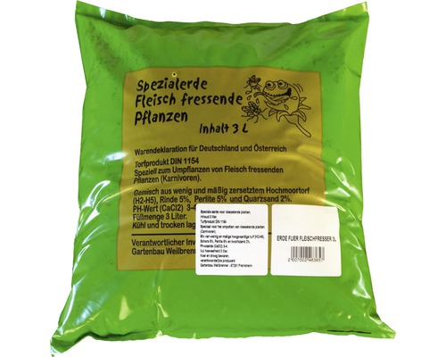 Speciale aarde voor vleesetende planten 3 ltr-0