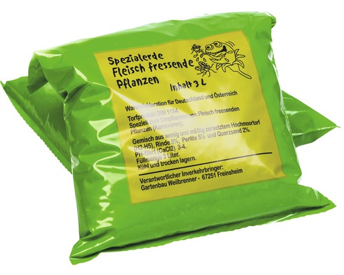 Zak met speciale grond voor vleesetende planten, inhoud drie liter