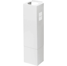 Witte wastafelonderkast met ventilatierooster