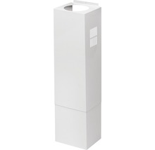 Witte wastafelonderkast met ventilatiesleuven