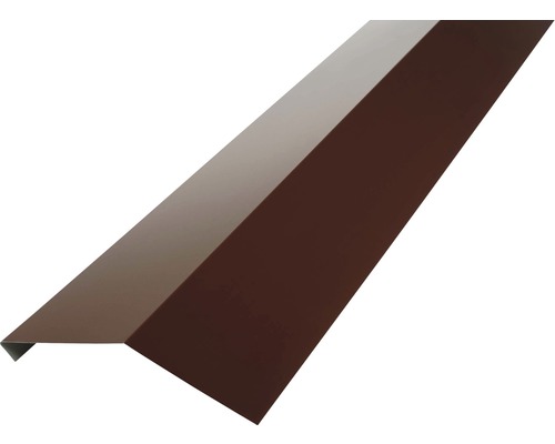 PRECIT Gootslab zonder waterkering voor dakpanplaat, RAL8017 chocoladebruin, 1000x114x280 mm