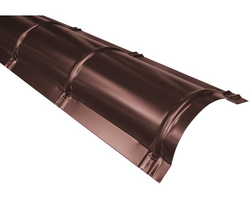 PRECIT Nokvorst halfrond voor dakpanplaat, RAL8017 chocoladebruin, 2000x280 mm