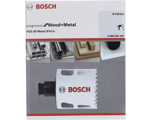 Bosch Progressor gatenzaag voor hout en metaal, diameter 140 millimeter