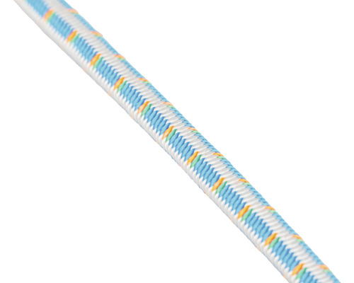 MAMUTEC Elastisch touw Paraloc Ø 5 mm polyamide blauw/groen/oranje (per meter)