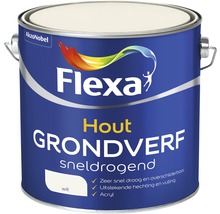 FLEXA Grondverf hout sneldrogend acryl wit 2,5 l-thumb-0