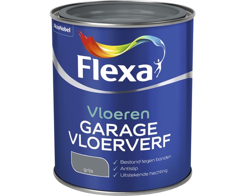 FLEXA Garage vloerverf grijs 750 ml Flexa garagevloerverf grijs blik