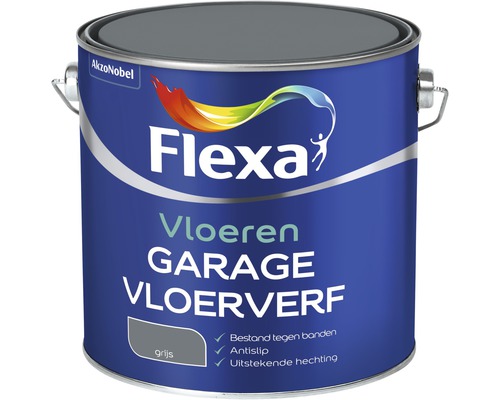 FLEXA Garagevloer verf grijs 2,5 ltr