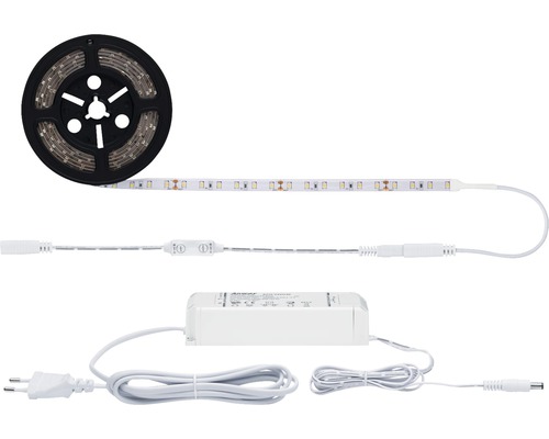 LED-strip op rol met aansluitkabel en voeding