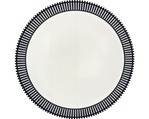 Ronde spiegel met ontwerp van spoorrails